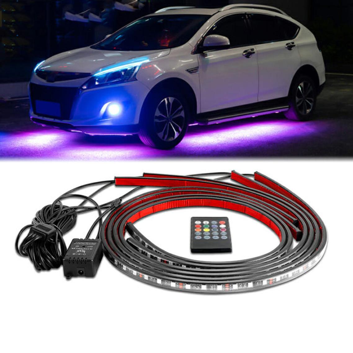 Bộ Đèn LED Gầm Xe ô tô,Dải Đèn Led RGB Điều Khiển Bằng APP Hoặc Remote Chống Nước Độ Bền Cao