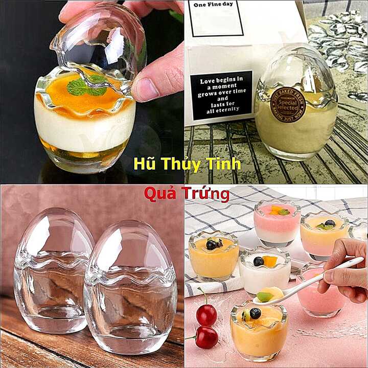 Quả Trứng Thủy Tinh 60ML – Hũ Thủy Tinh Nhỏ 60ML cường lực, chịu nhiệt cực dày, siêu trong – Hủ Gia Vị đẹp