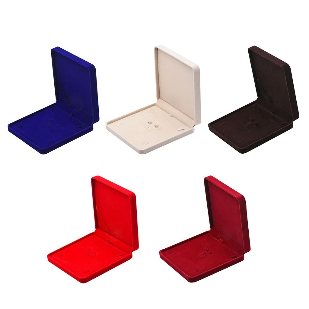 Velvet Jewelry Set Box Tray Travel Necklace Storage Display Case