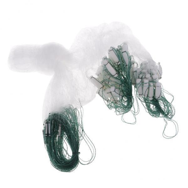 2xFishing Fish Mesh Trap Nylon Fishing Gill Net Casting Net 0.7x15m