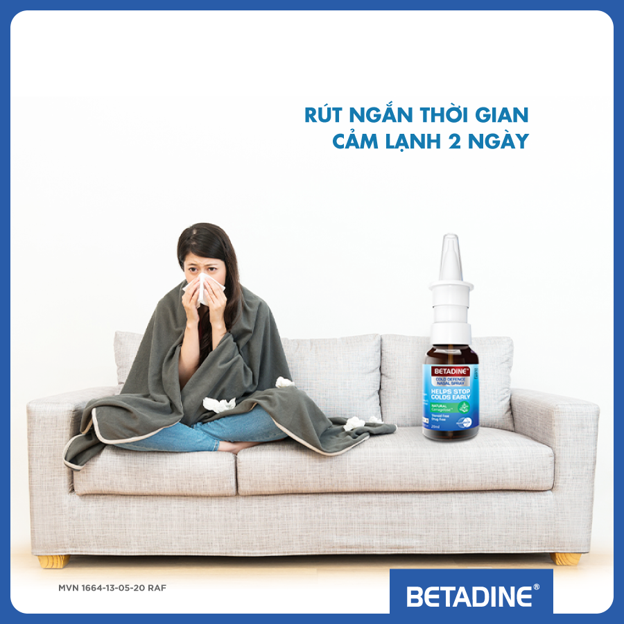 Xịt mũi người lớn Betadine Cold Defence Nasal Spray 20ml