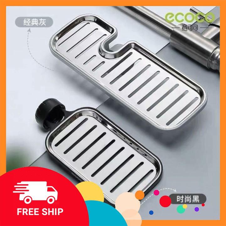 Khay để xà phòng, mớ rửa bát inox ECOCO cao cấp không hoen gỉ GDTA