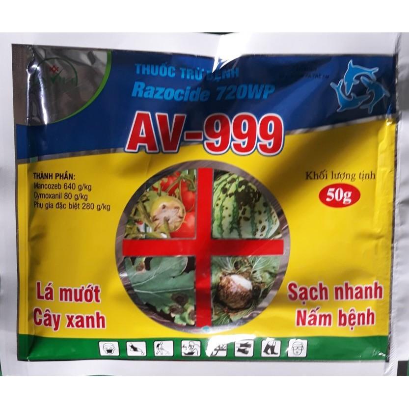 AV- 999 Là sản phẩm phòng trừ 99% các loại nấm hại phổ biến trên cây trồng, các loại nấm hại do biến đổi thời tiết