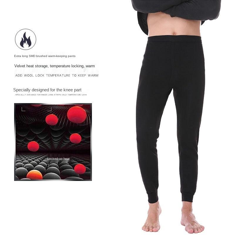 Mùa Thu Đông Nam Quần Lót Sinh Nhiệt Phù Hợp Với Chải Dày Giữ Ấm Đáy Trang Dài Johns Quần Lót Undershirts Bộ