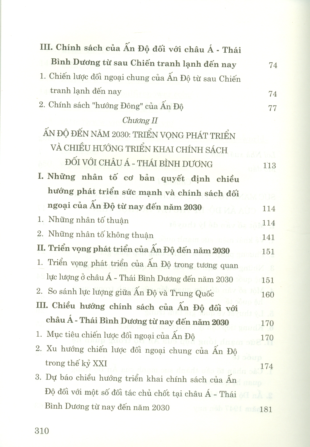 Xu Hướng Phát Triển Và Chính Sách Của Ấn Độ Đối Với Châu Á - Thái Bình Dương Đến Năm 2030 (Sách Chuyên Khảo)