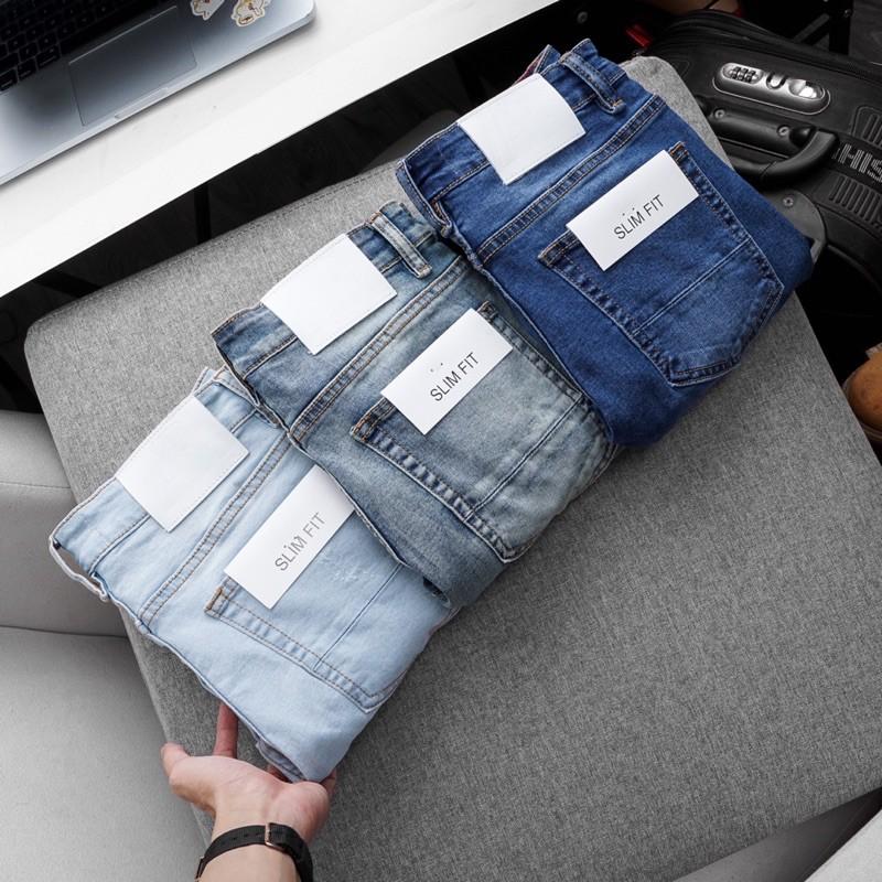 Quần jean VNXK ống ôm hàng xuất dư- jean co giãn