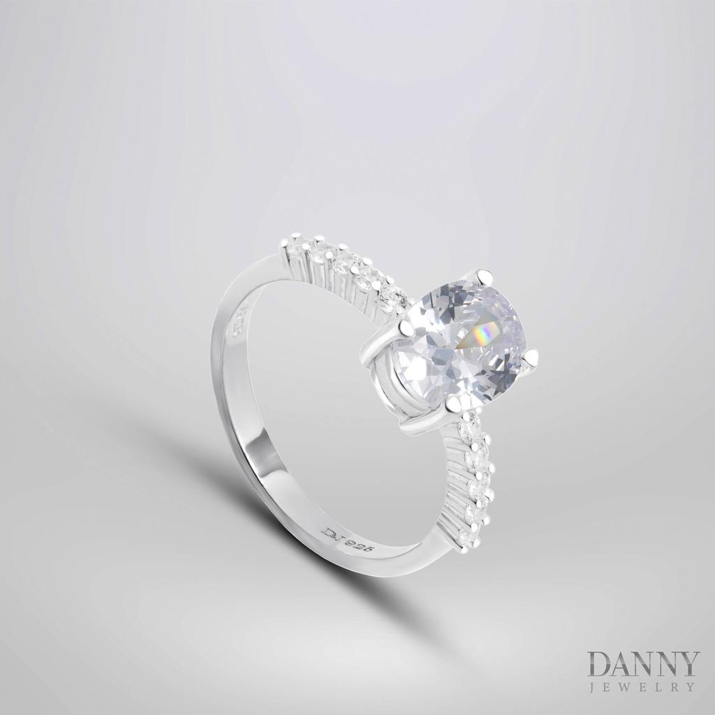 Nhẫn Nữ Danny Jewelry Bạc 925 Đính Đá CZ Xi Rhodium NY143