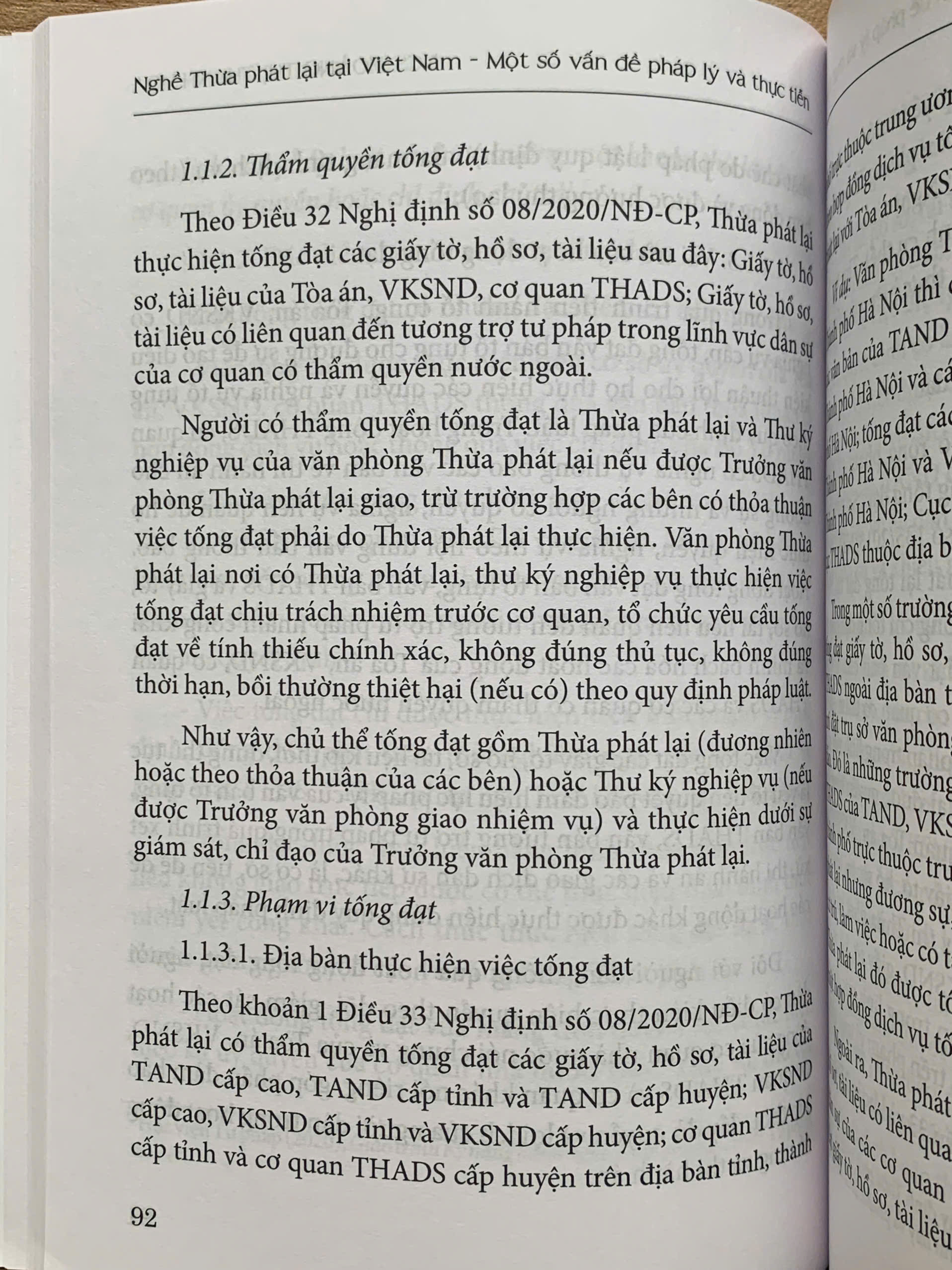 Nghề Thừa phát lại tại Việt Nam – Một số vấn đề pháp lý và thực tiễn (Tái bản lần thứ nhất)