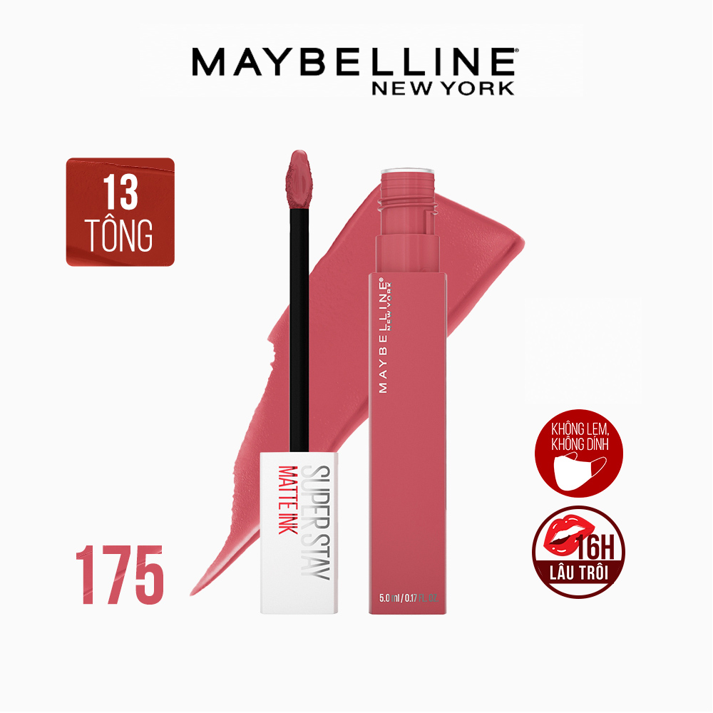 Son Kem Lì 16h Lâu Trôi Maybelline New York Super Stay Matte Ink Lipstick 5ml 175 Ringleader