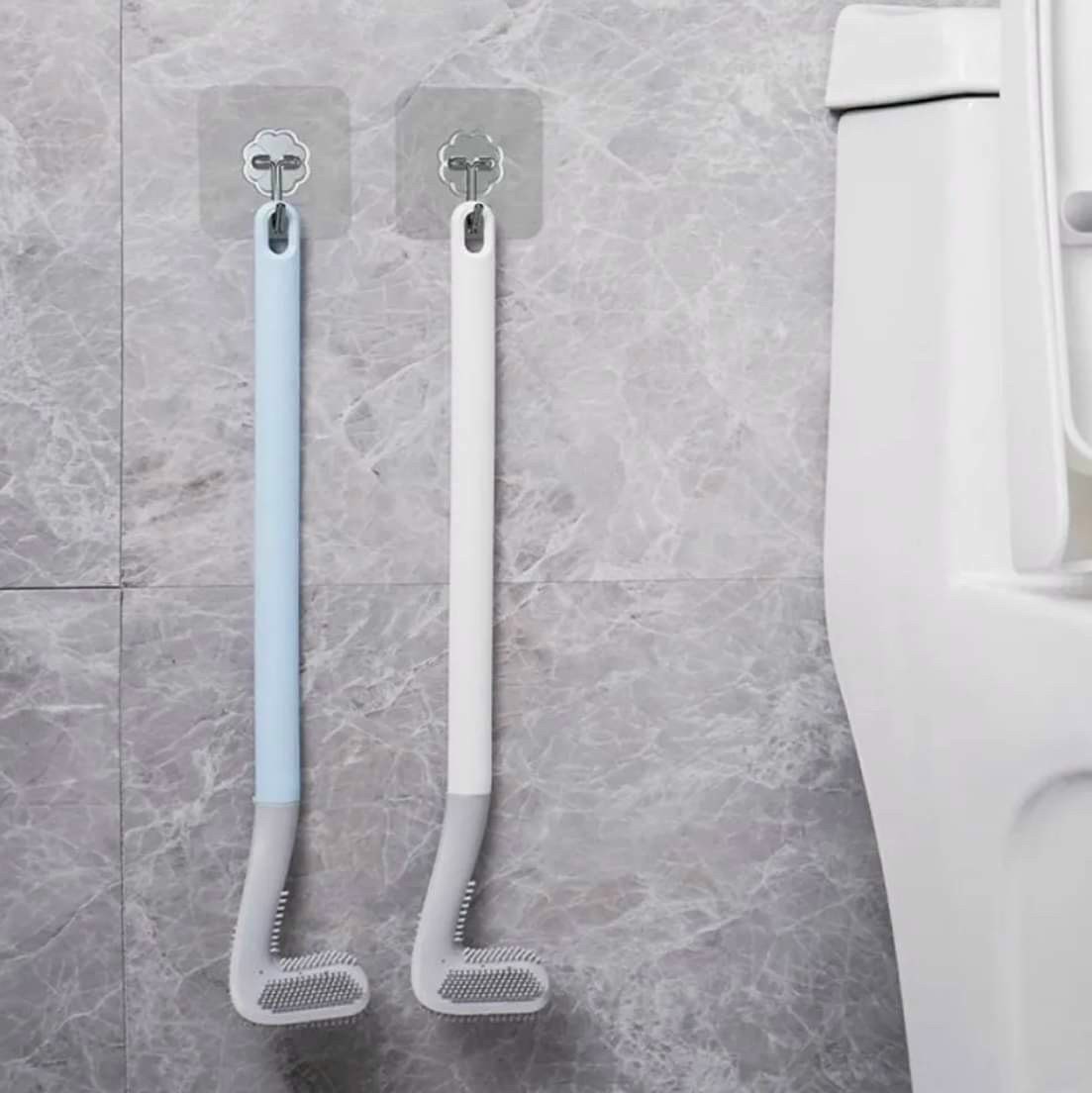 cọ vệ sinh toliet bằng silicon- màu ngẫu nhiên- tặng móc treo