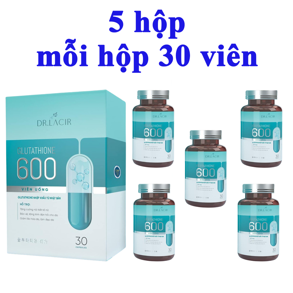 Viên Uống Glutathione 600 - Viên Uống Nám Trắng Da Glutathione Dr.Lacir