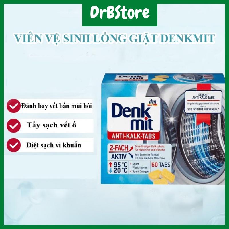 Viên tẩy đa năng vệ sinh lồng giặt diệt khuẩn Denkmit chống bám cặn- Hàng Chuẩn Đức