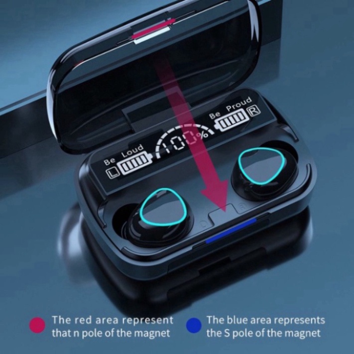 Tai Nghe Công nghệ Bluetooth M10 bản Pro Pin Trâu 3000mah, Nút Cảm Ứng, Screen Led Gaming, Chống Nước