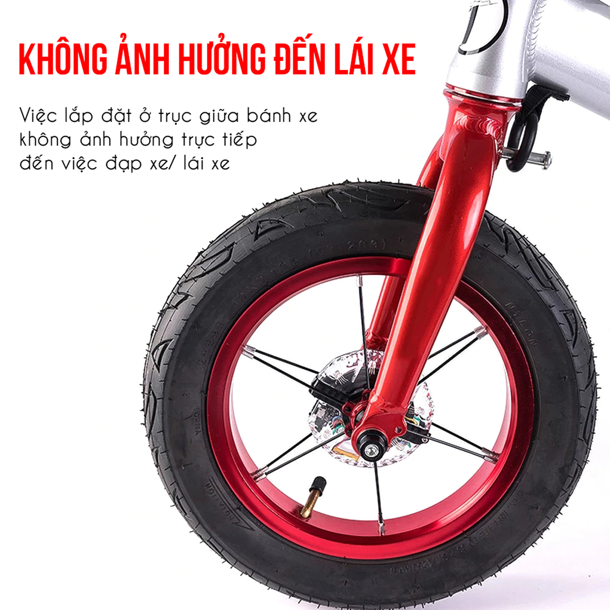 [1 chiếc] Đèn Trang Trí Cho Xe Đạp Trẻ Em Gắn Moay-Ơ Trục Giữa Xe Đạp Với 7 Màu RBG 18 Chế Độ Sáng Khác Nhau Sạc Điện USB (Đường Kính Phù hợp dưới 32mm) Mai Lee