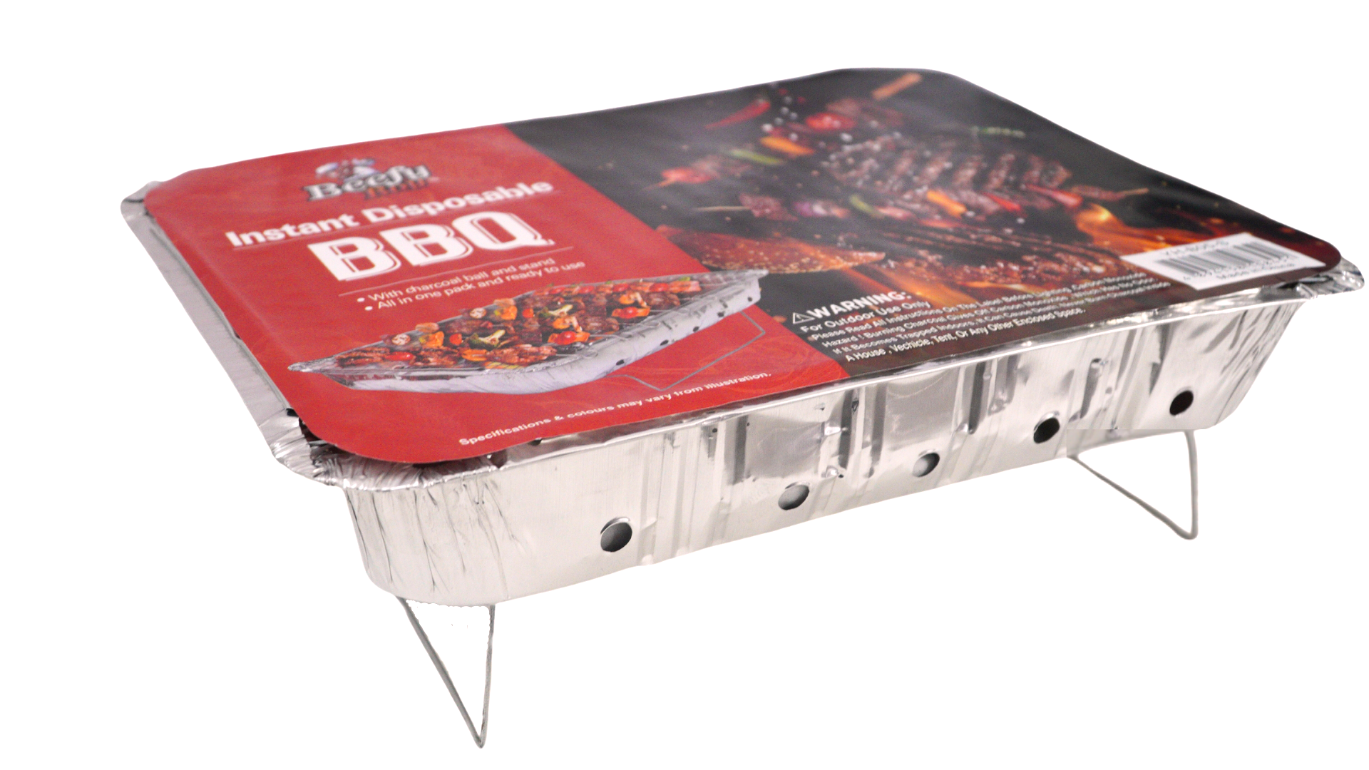Khay Nướng BBQ Du Lịch Kèm Than Tiện Dụng Dùng 1 Lần Uncle Bills YH-B05-S