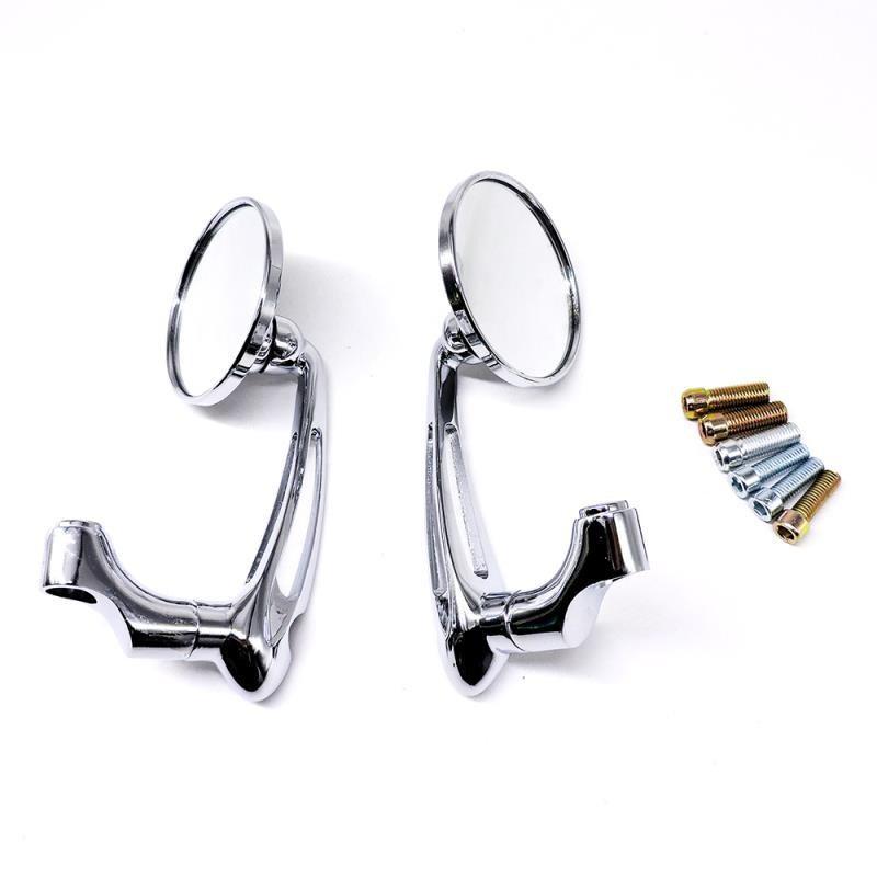 Gương Chiếu Hậu Hình Tròn Màu Đen / Chrome Thông Dụng Cho Xe Máy / Xe Đạp / Scooter 10mm