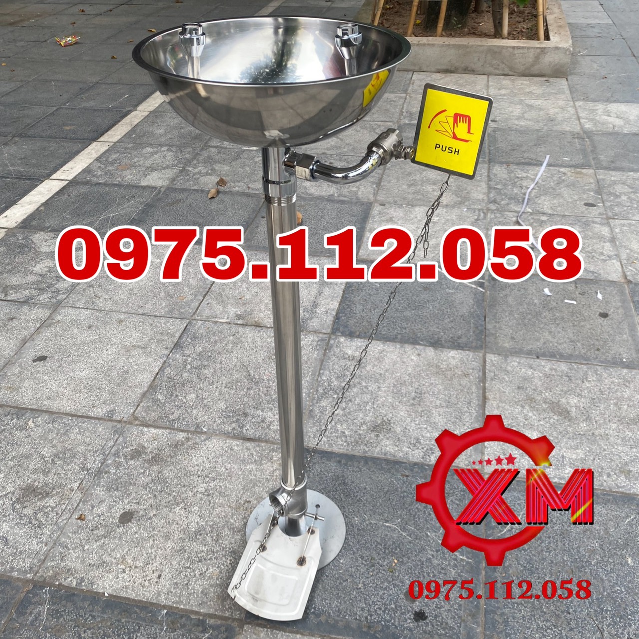 Vòi rửa mắt kết hợp rửa tay khẩn cấp