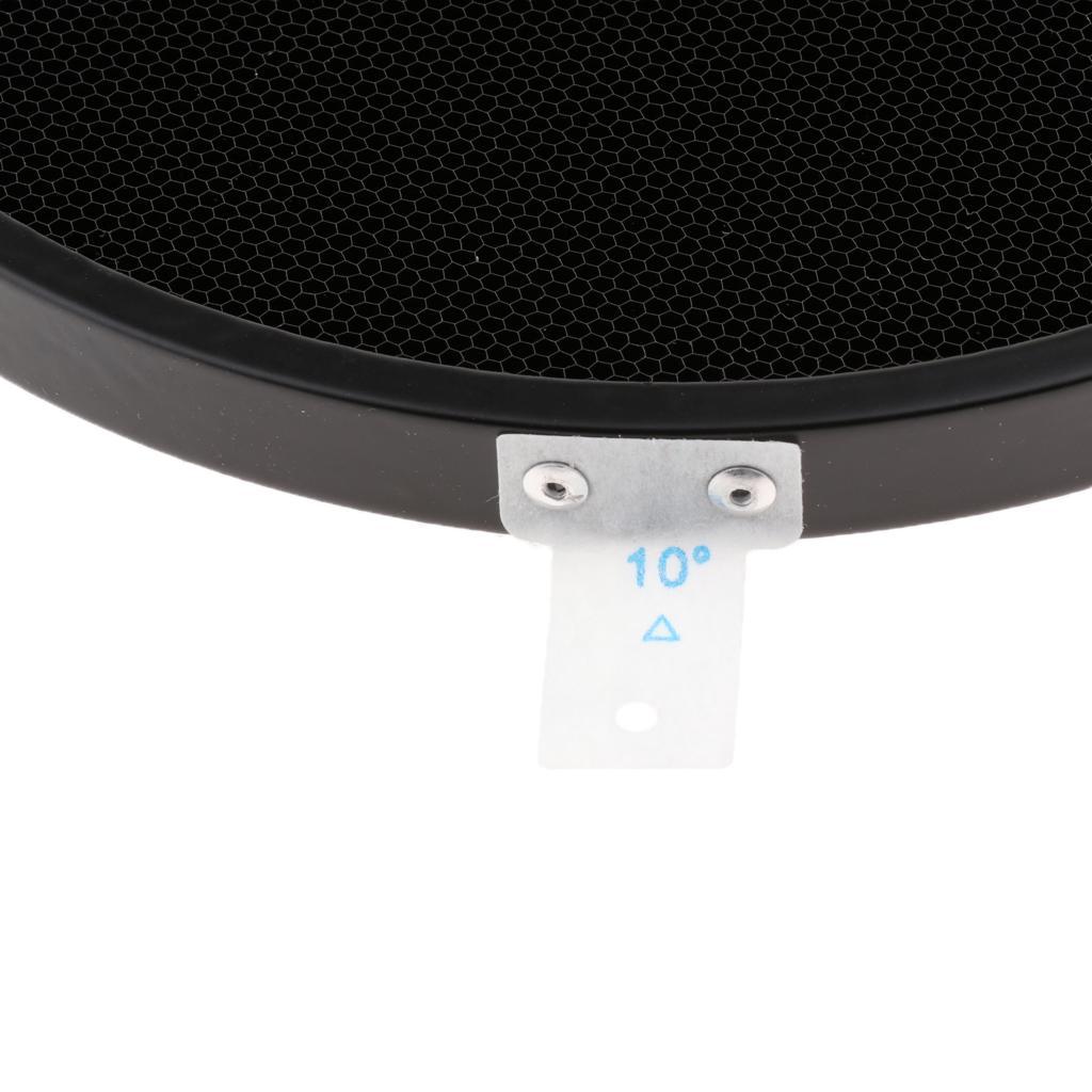 10° Honeycomb for 7-inch Reflector Diffuser Lamp Shade Dish Black