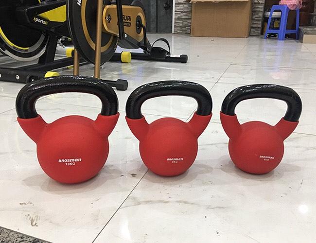 Tạ ấm, tạ chuông tập squat mông đùi Các Loại 6KG Đến 10KG CAO CẤP KETTLEBELL