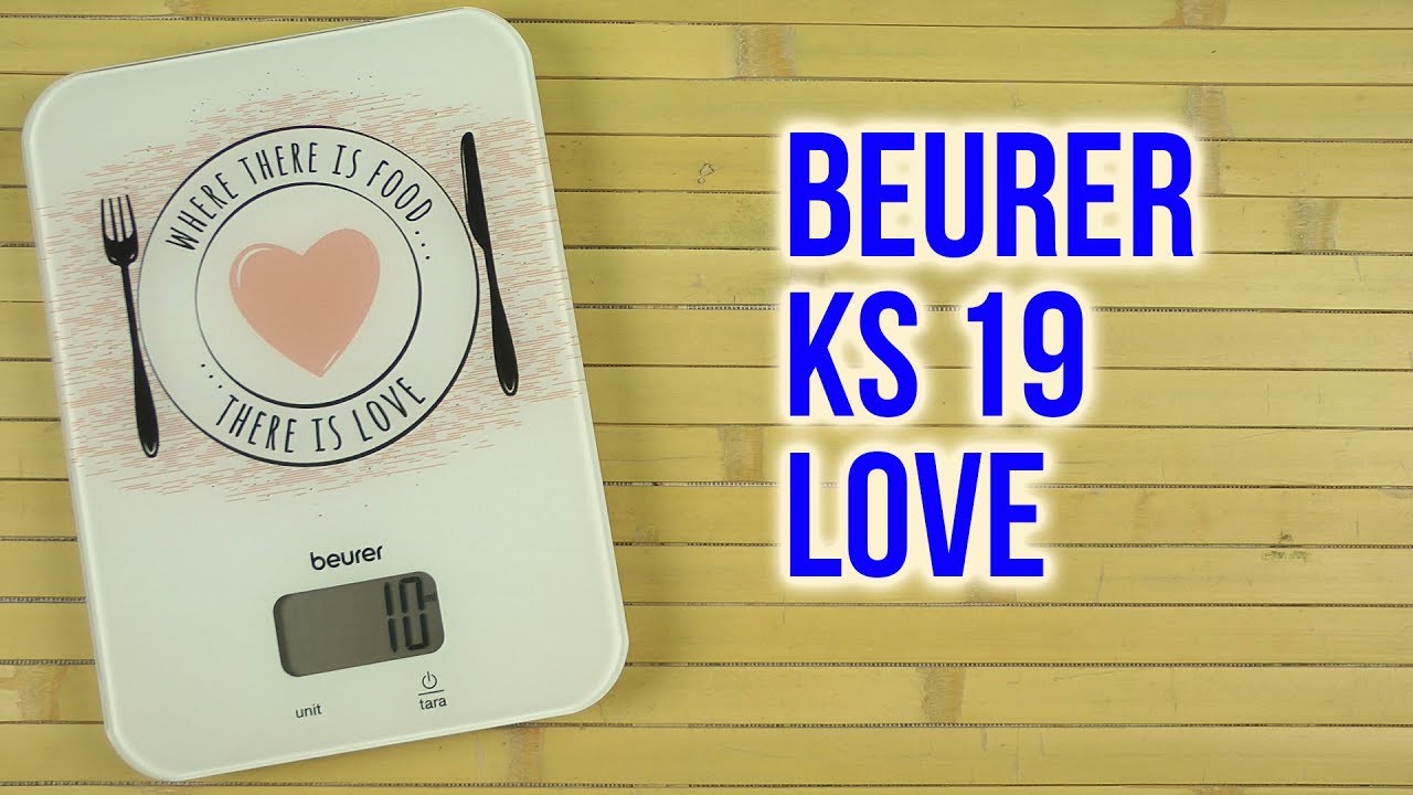 Cân Nhà Bếp Điện Tử Beurer KS19 – Love - Hàng Chính Hãng