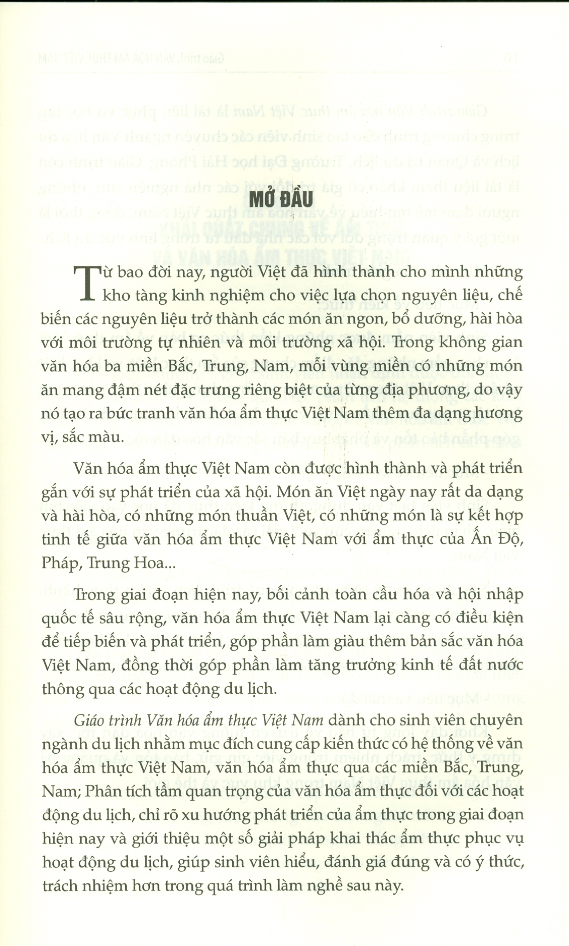 Giáo Trình Văn Hóa Ẩm Thực Việt Nam (Dùng cho sinh viên Văn hóa du lịch và Quản trị dụ lịch)