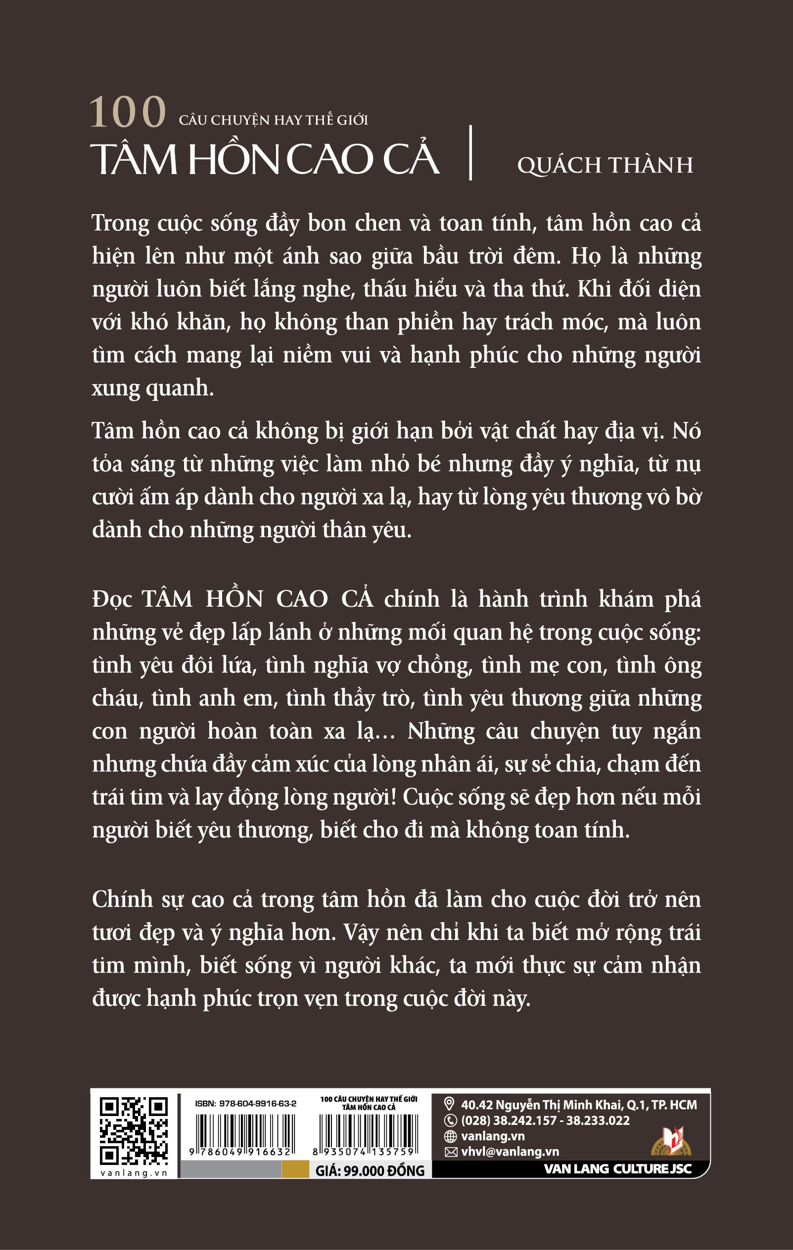 100 Câu Chuyện Hay Thế Giới - Tâm Hồn Cao Cả