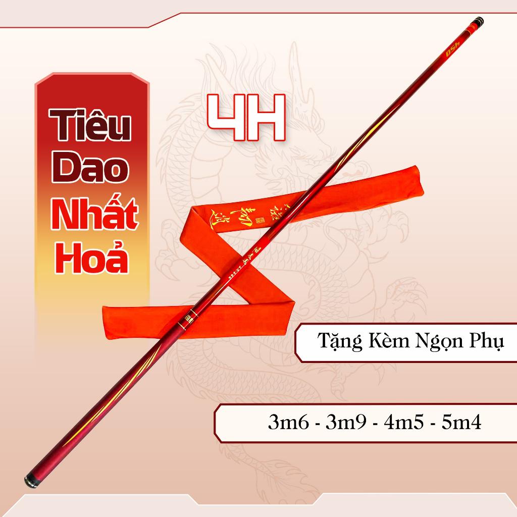 Cần câu tay Tiêu Dao Nhất Hỏa 4H -28i ngọn 1li2 tải cá 4000g từ 3m6 đến 6m3 cao cấp - Cần câu tay 4H cao cấp