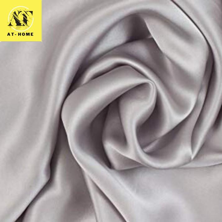 Drap Giường Ga Giường Lẻ Phi Lụa Thương hiệu NG Mát Mịn - Xám