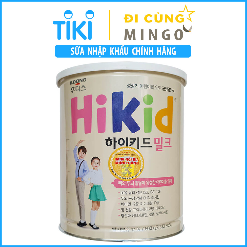 Sữa Hikid - Hàn Quốc vị vani (600g)