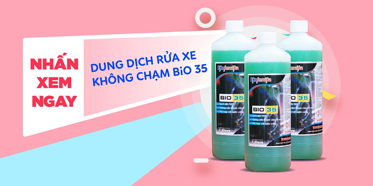 NƯỚC RỬA KHOANG ĐỘNG CƠ VÀ RỬA Ô TÔ - XE MÁY KHÔNG CHẠM EKOKEMIKA ITALY BIO 35-1L