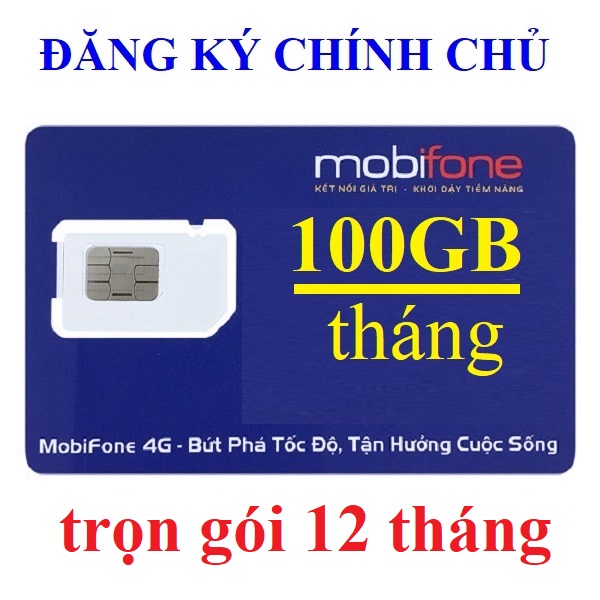 Sim 4G Mobifone 5GB/ngày, 50GB - 100GB - 150GB - 500GB/tháng trọn gói 12 tháng, KHÔNG CHIA THEO NGÀY, Dùng toàn quốc. Hàng Chính Hãng