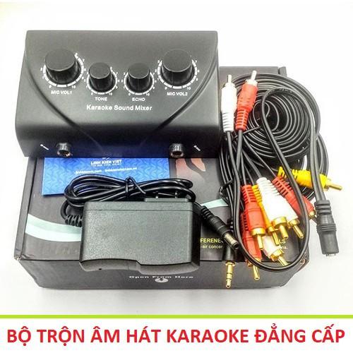 Bộ vang karaoke mini cho ô tô và loa gia đình , Bộ trộn âm hát karaaoke hay cho ô tô