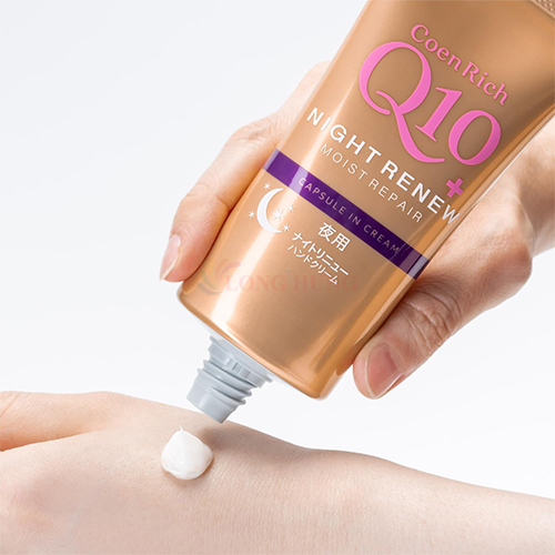 Kem cấp ẩm da tay chuyên sâu ban đêm CoenRich Q10+ Night Renew Capsule In Cream (80g) - Hàng chính hãng