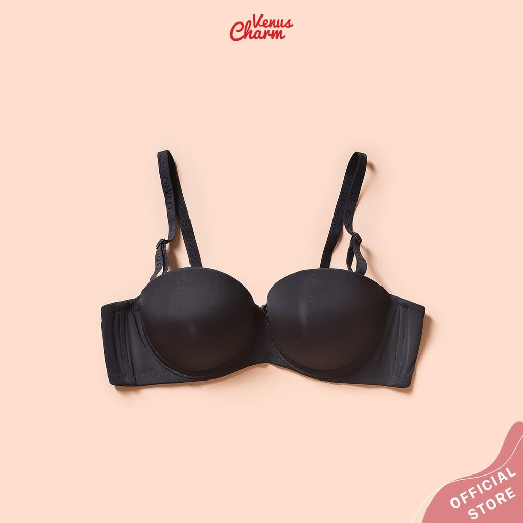 Áo lót cúp ngực Venus Charm quả ngang có gọng nâng đẩy ngực tự nhiên 8057 trơn