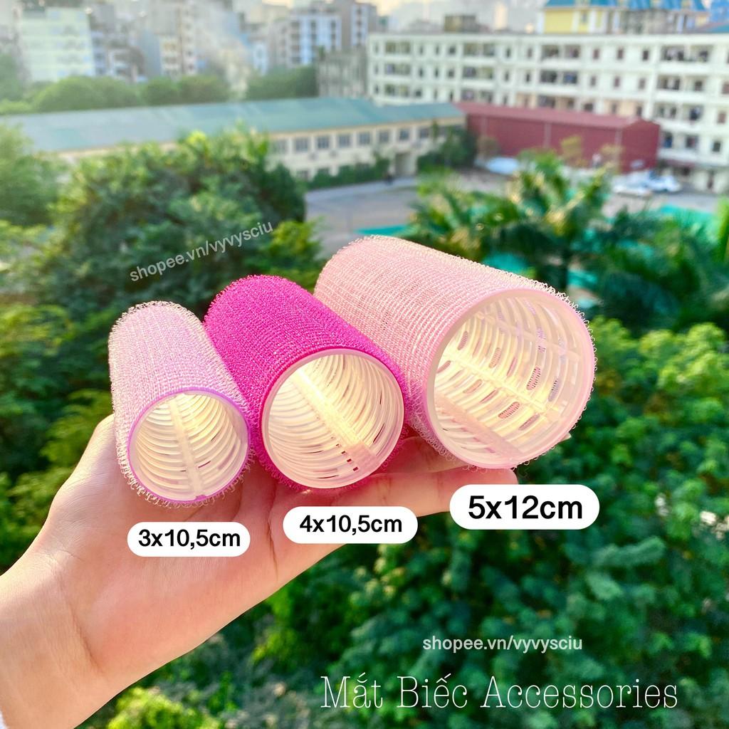 Lô cuốn tóc Hàn Quốc lõi nhôm 12cm siêu to dài tự dính uốn mái dài cỡ lớn