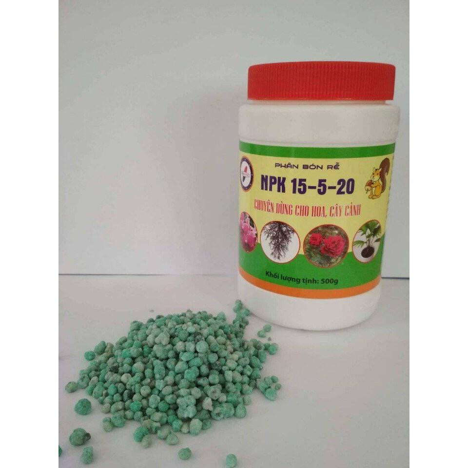 Phân bón rễ NPK 15 - 5 - 20 chuyên dùng cho hoa và cây cảnh - Hũ 500gr