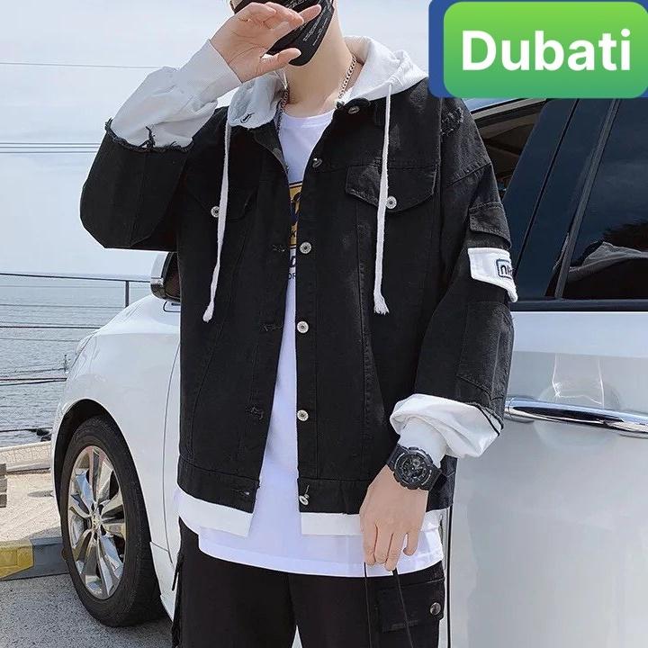 ÁO KHOÁC JEAN UNISEX CHẤT BÒ NAM NỮ PHỐI NON VẢI NỈ PHON CÁCH HÀN QUỐC- DUBATI FASHION