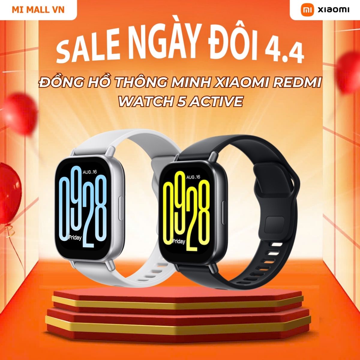 Đồng Hồ Thông Minh Xiaomi Redmi Watch 5 ACTIVE – Hàng Chính Hãng