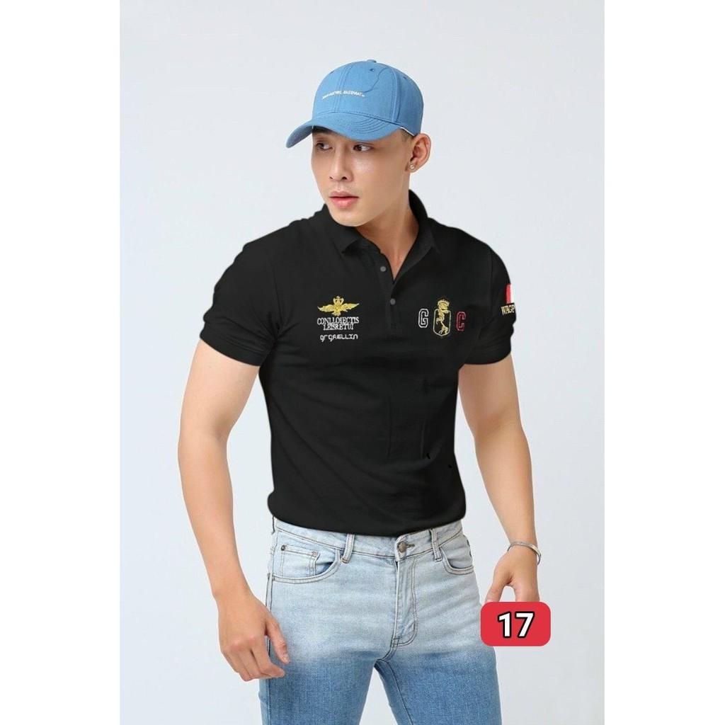 Áo thun tay ngắn cổ bẻ cao cấp nam King168 , áo thun polo nam thời trang cao cấp ATN17