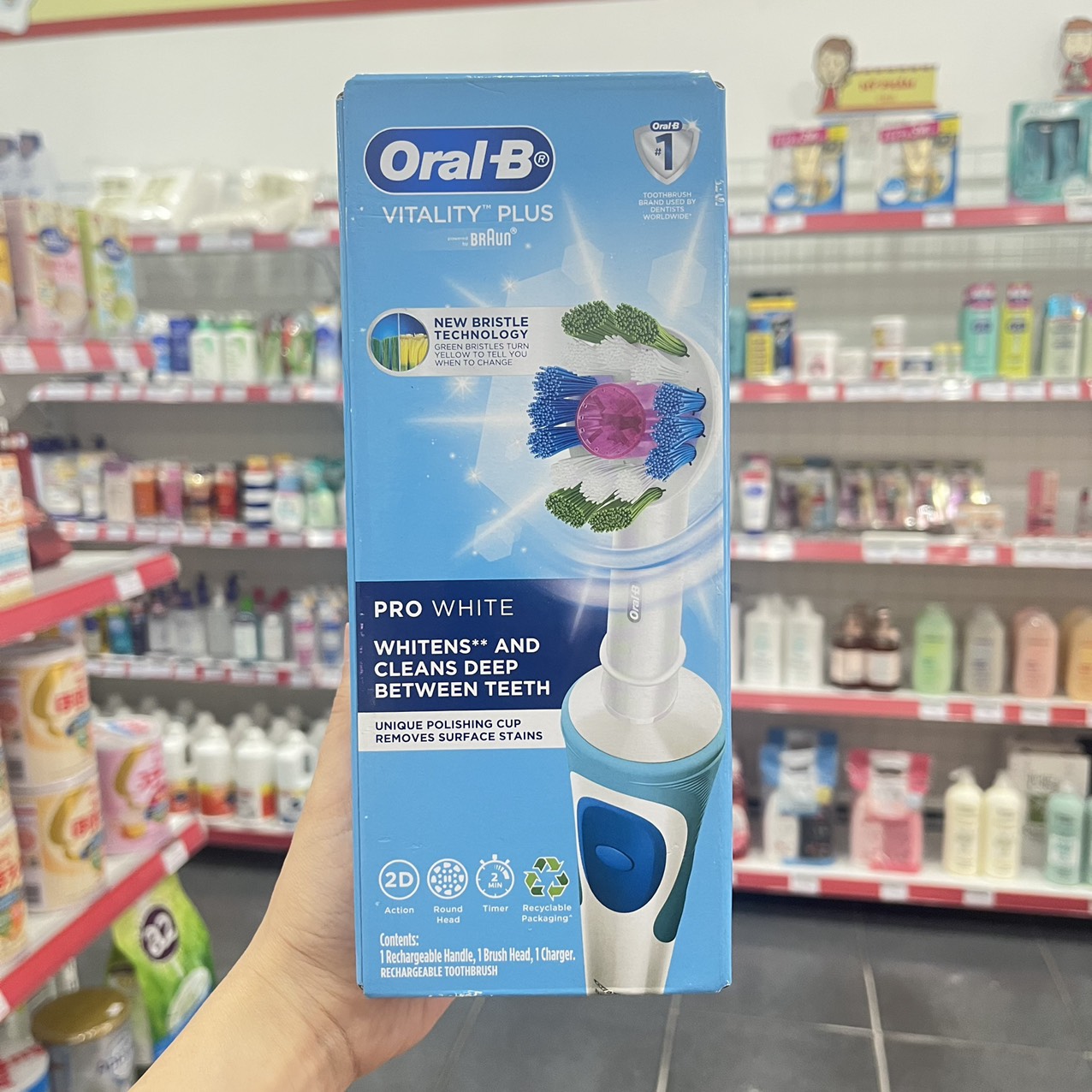 Bàn Chải Đánh Răng Điện Oral-B mẫu mới - nhiều loại đầu chải