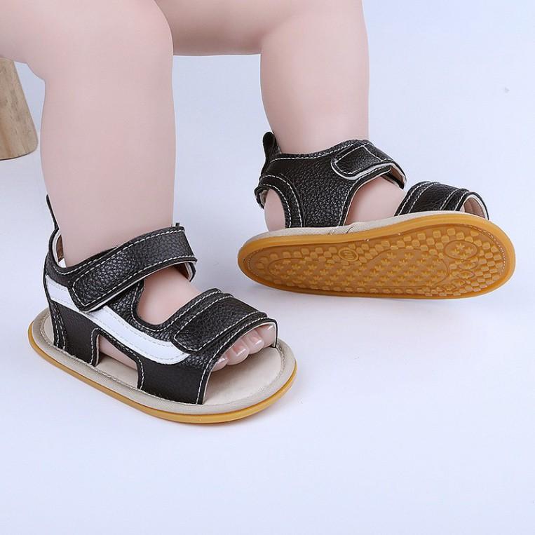 Giày Sandal tập đi cho bé đế cao su chống trơn trượt cao cấp cực chất mềm mại cho bé trai bé gái