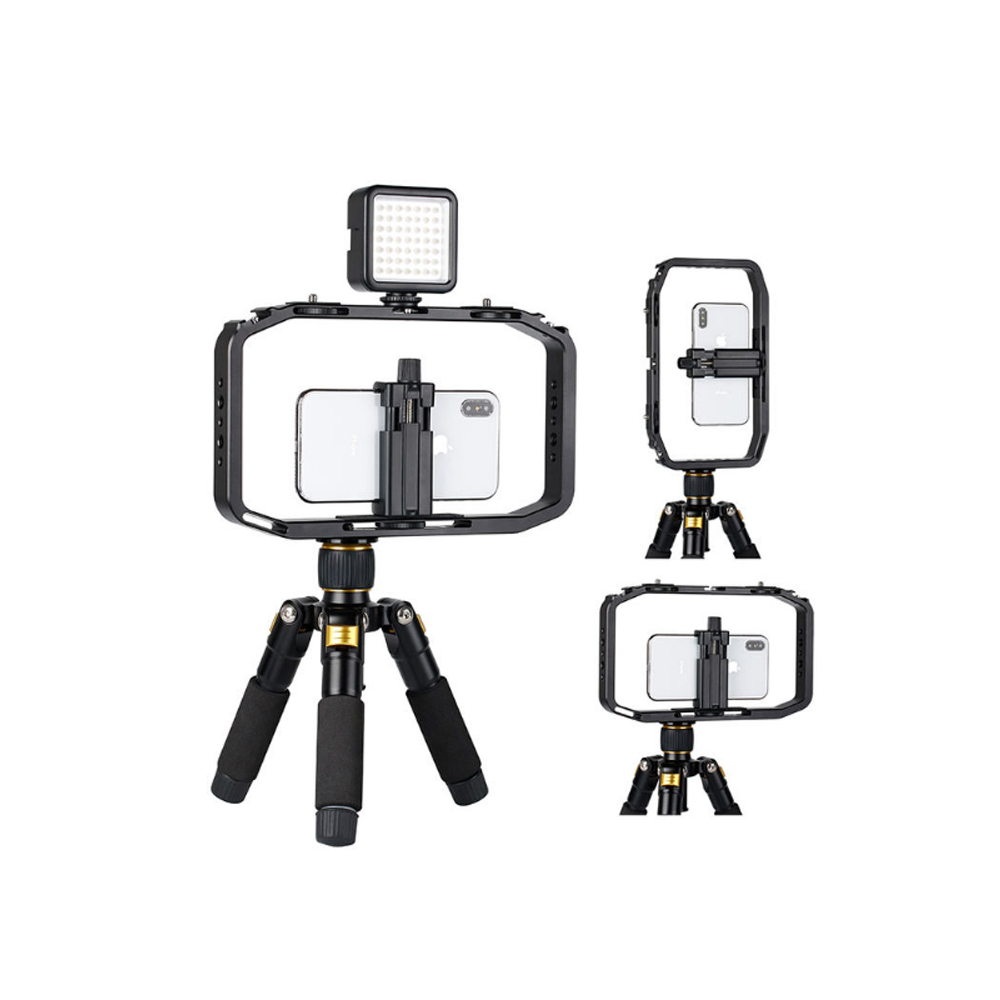 Smartphone Video Rig/Grip FUBA4 (Dụng cụ hỗ trợ quay trên Điện Thoại) - Hàng chính hãng