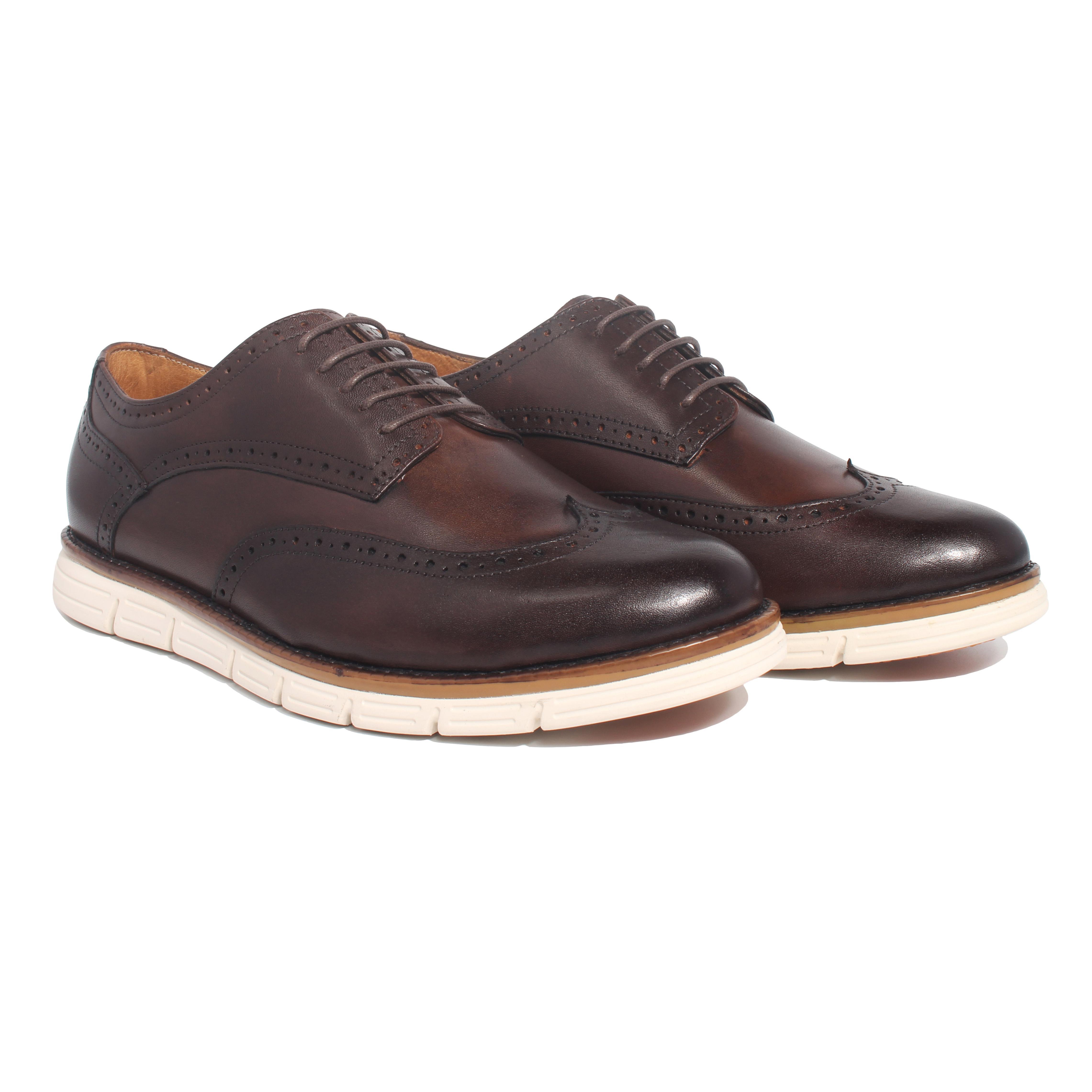 Giày Sneaker Nam Banuli Casual Sneaker Shoes Veg Itali Leather B5WD1 (Da Veg Itali Mềm Dẻo, Đế Siêu Nhẹ, Chống Trượt, Bảo Hành Trọn Đời)