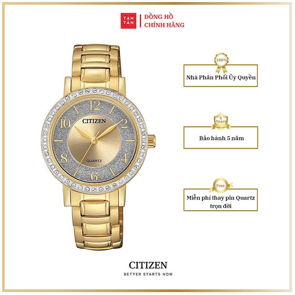 Đồng hồ Nữ Citizen Quartz EL3042-50P 31mm