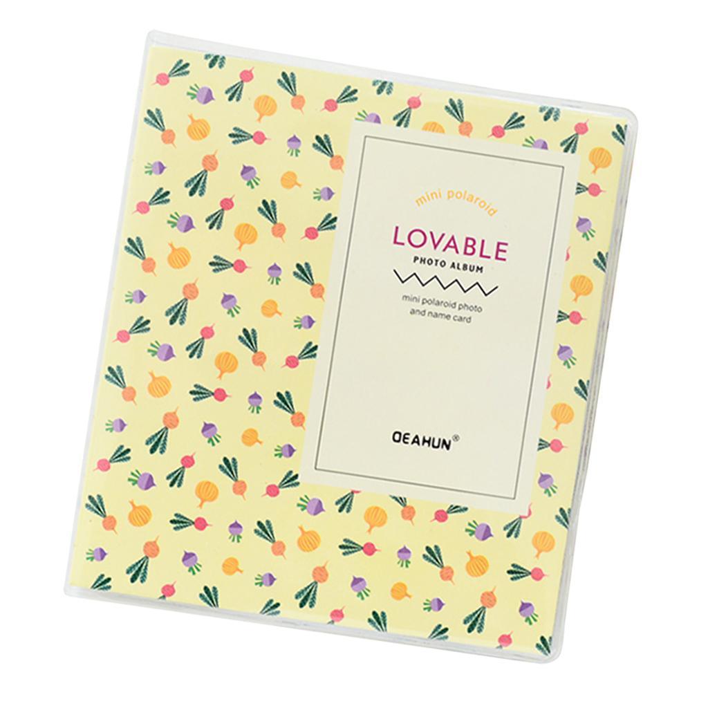 64 Pockets Photo Album for   Mini 8, 9 7s 50 90 Film - , 110X140X40mm Yellow