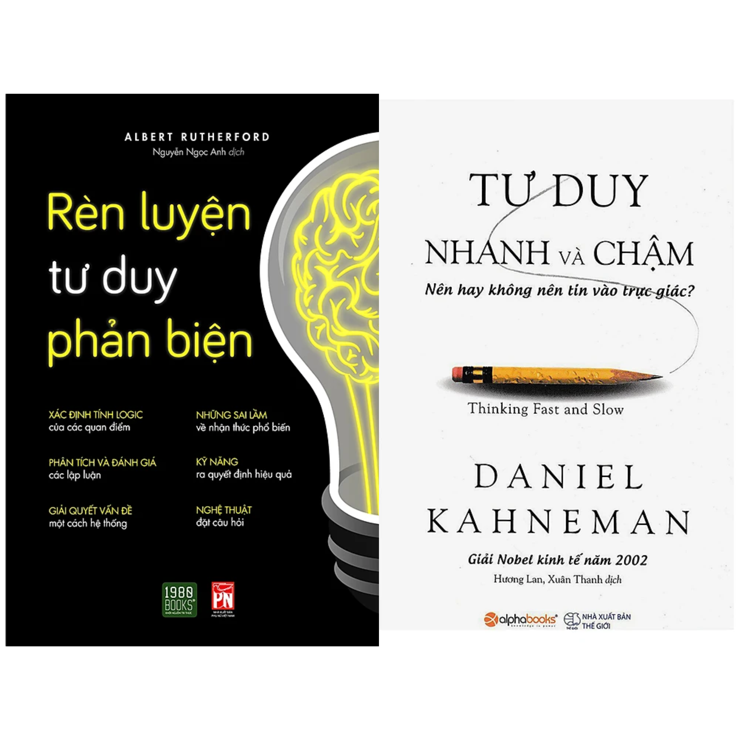 Combo 2Q: Rèn Luyện Tư Duy Phản Biện + Tư Duy Nhanh Và Chậm