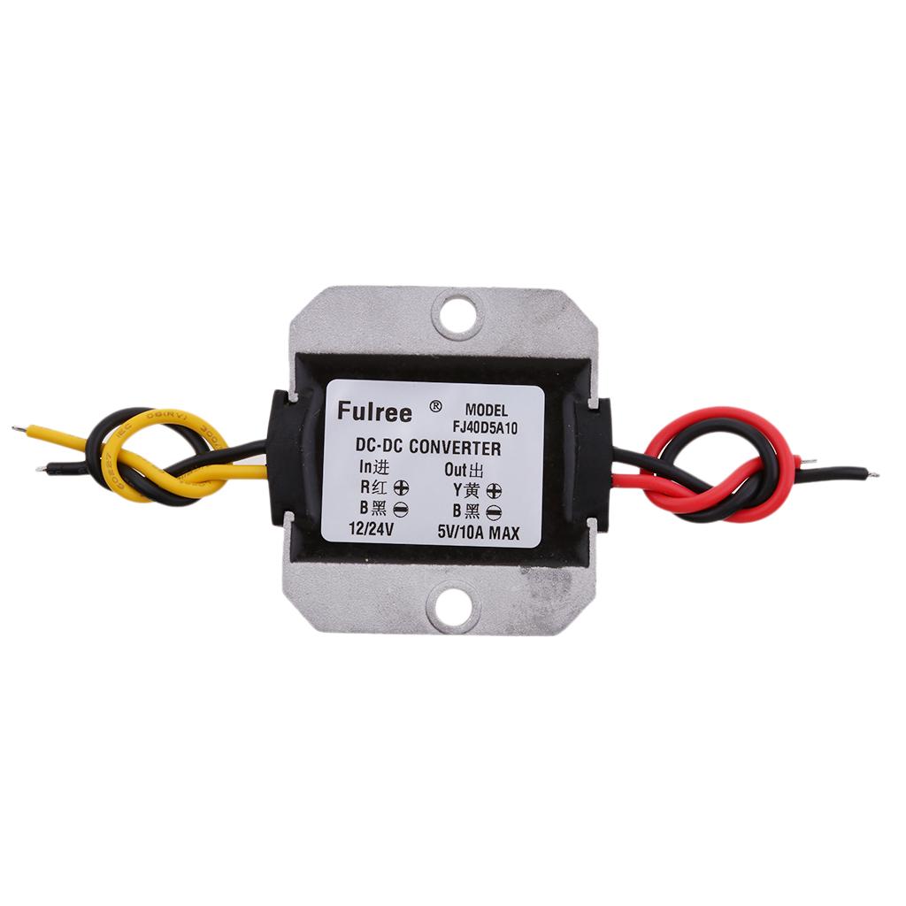 Waterproof DC-DC Converter Buck 12V/24V To 5V 10A 50W Car Power