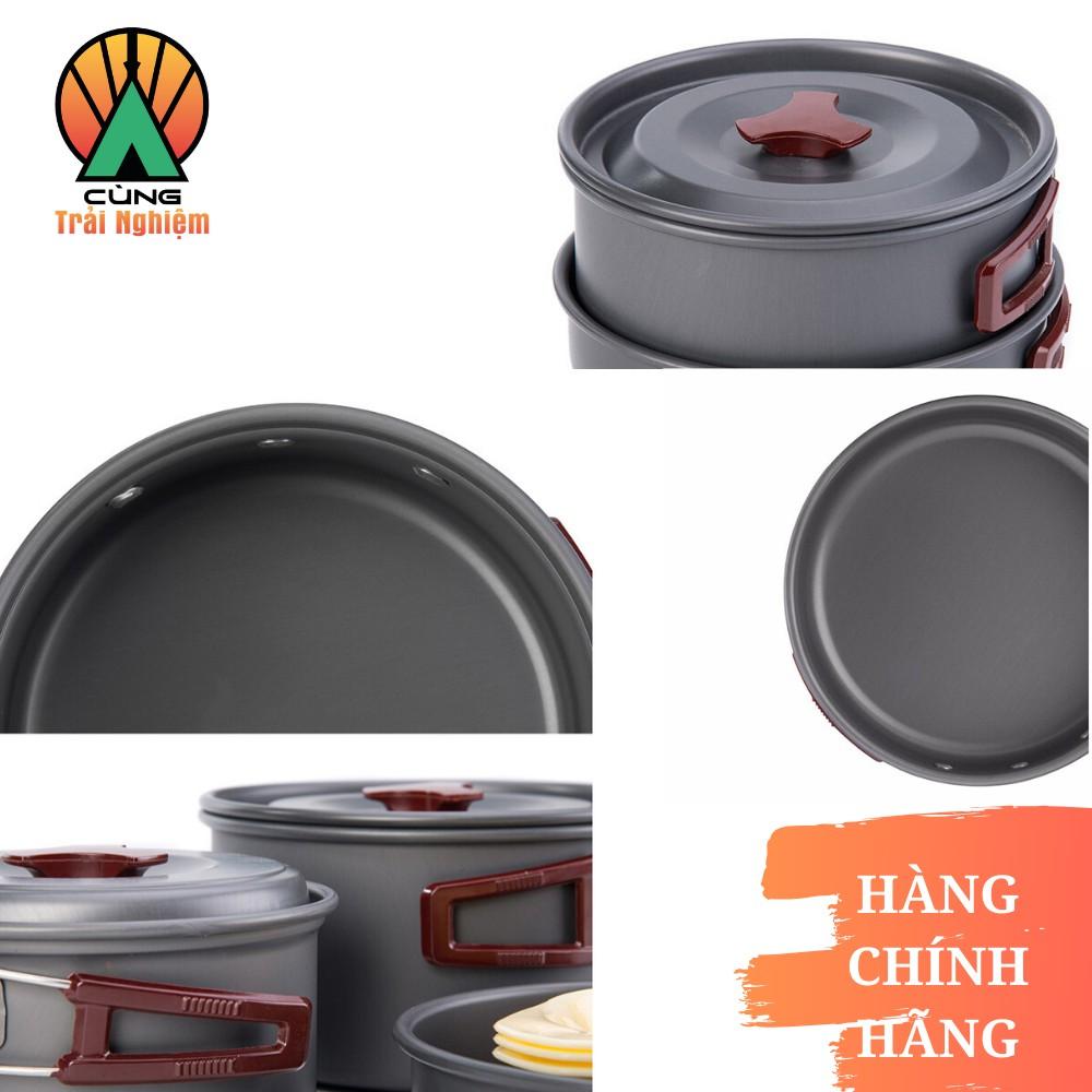 Bộ Nồi Nấu Ăn 3 chiếc cho Dã Ngoại Chống gỉ NatureHike NH15T203-G