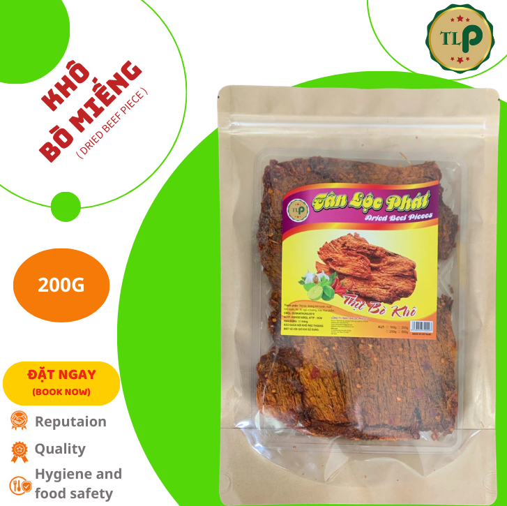 KHÔ BÒ MIẾNG TÂN LỘC PHÁT BỊCH 200G