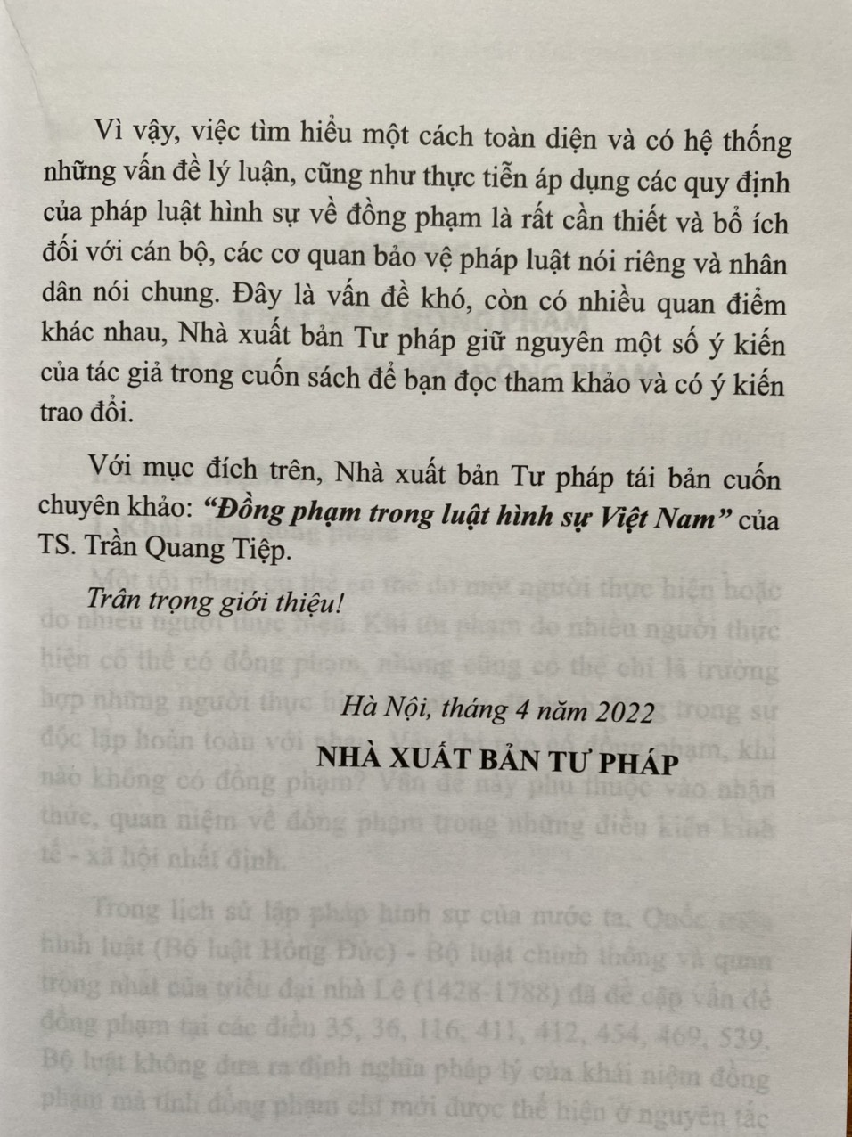 Đồng Phạm Trong Luật Hình Sự Việt Nam